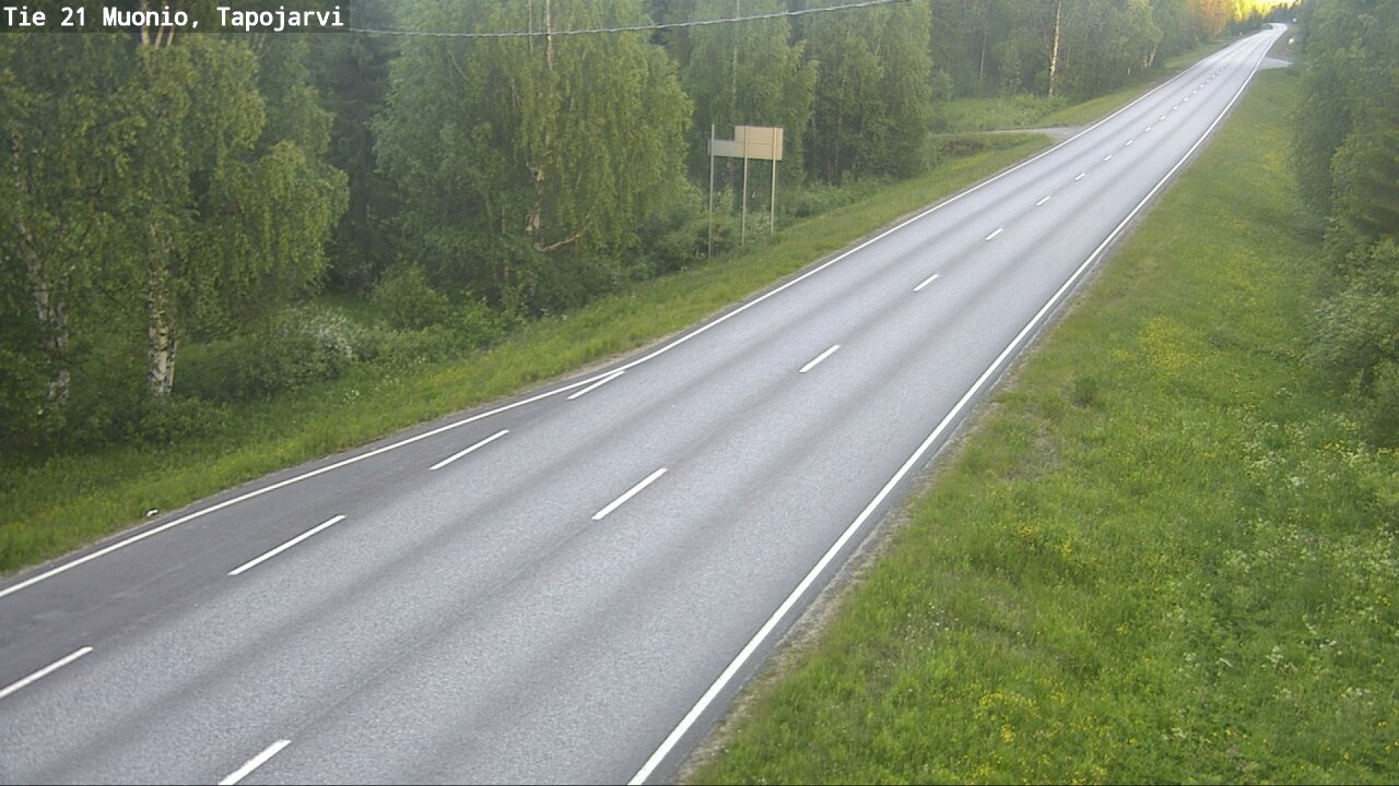 Kelikamerat Kuva Tie 21 Muonio, Tapojärvi, Muonio, Lappi