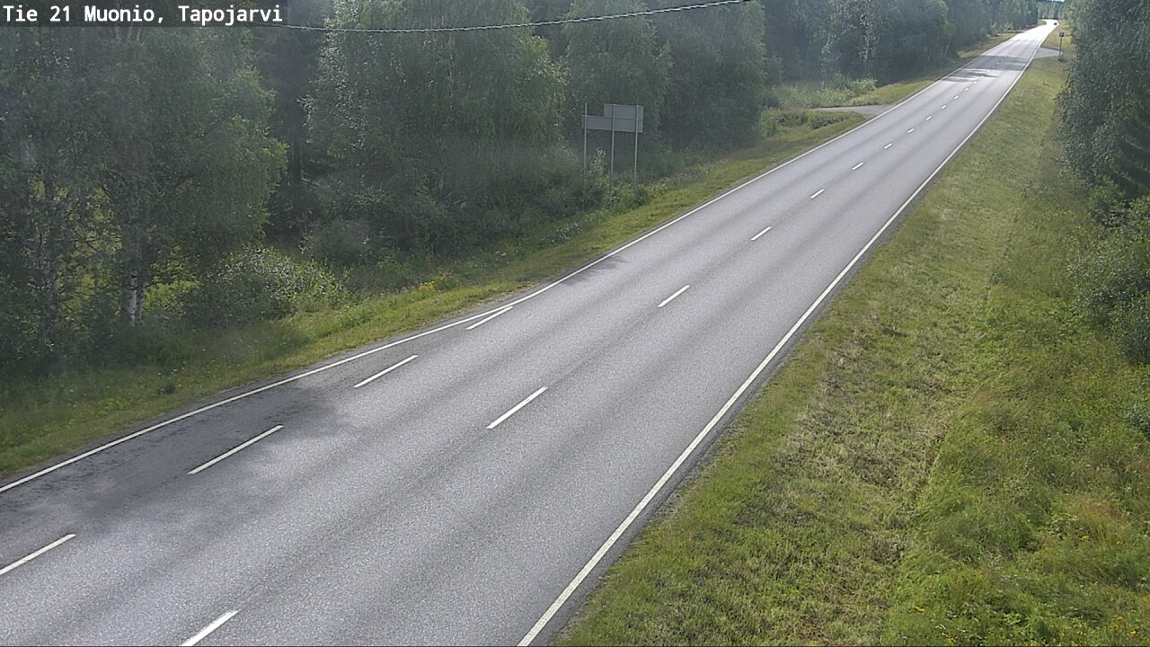 Weather Camera Image Väg 21 Muonio, Tapojärvi, Muonio, Lappi