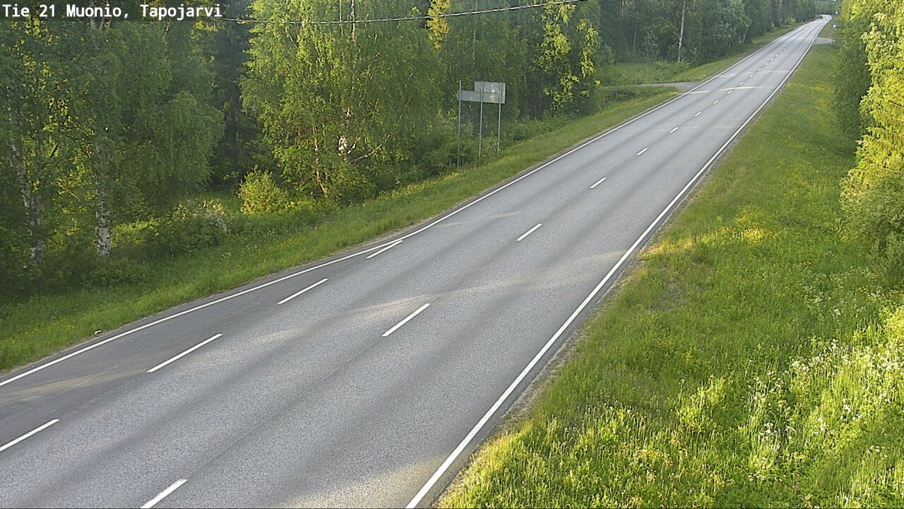 Kelikamerat Kuva Tie 21 Muonio, Tapojärvi, Muonio, Lappi