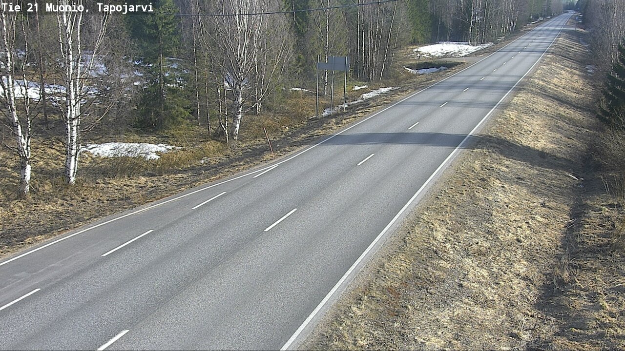 Weather Camera Image Väg 21 Muonio, Tapojärvi, Muonio, Lappi