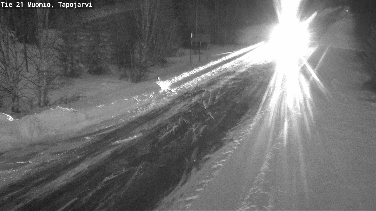 Kelikamerat Kuva Tie 21 Muonio, Tapojärvi, Muonio, Lappi