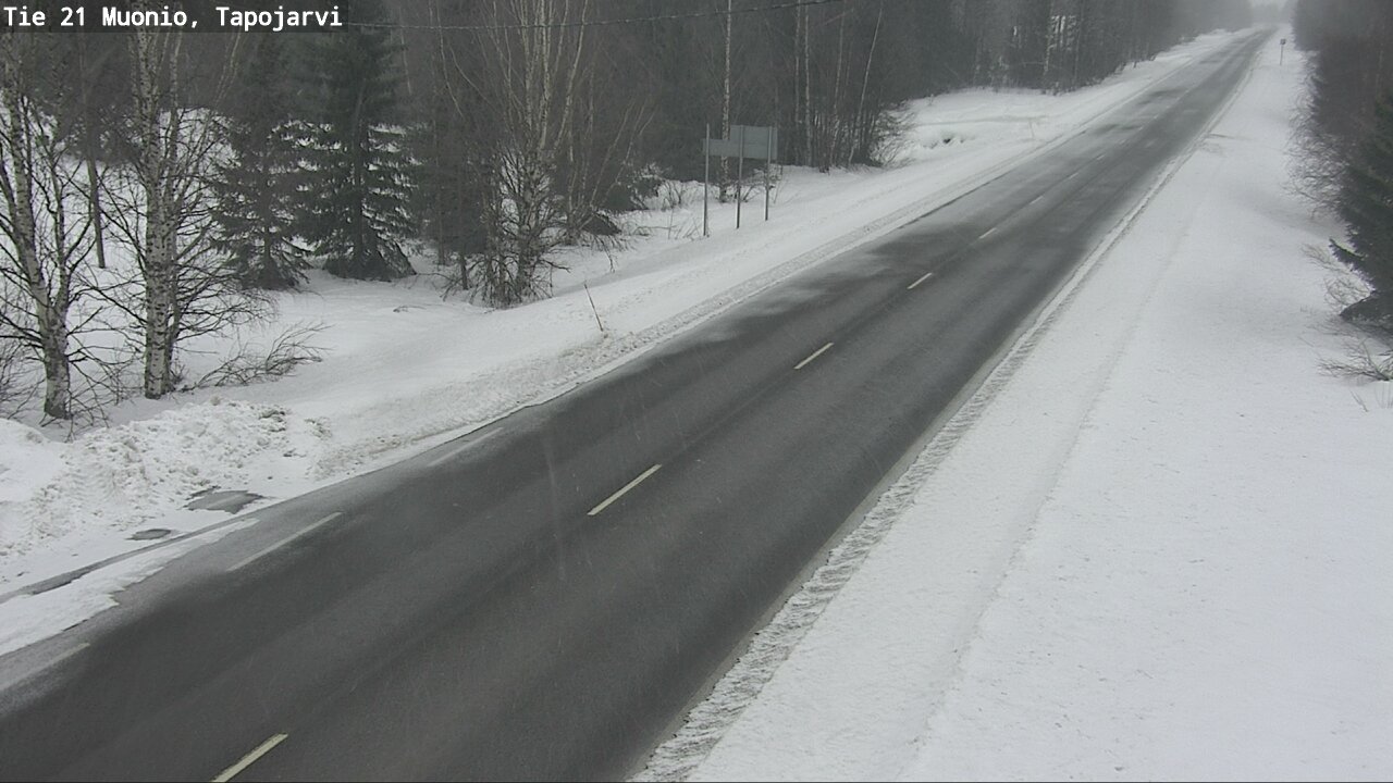 Kelikamerat Kuva Tie 21 Muonio, Tapojärvi, Muonio, Lappi