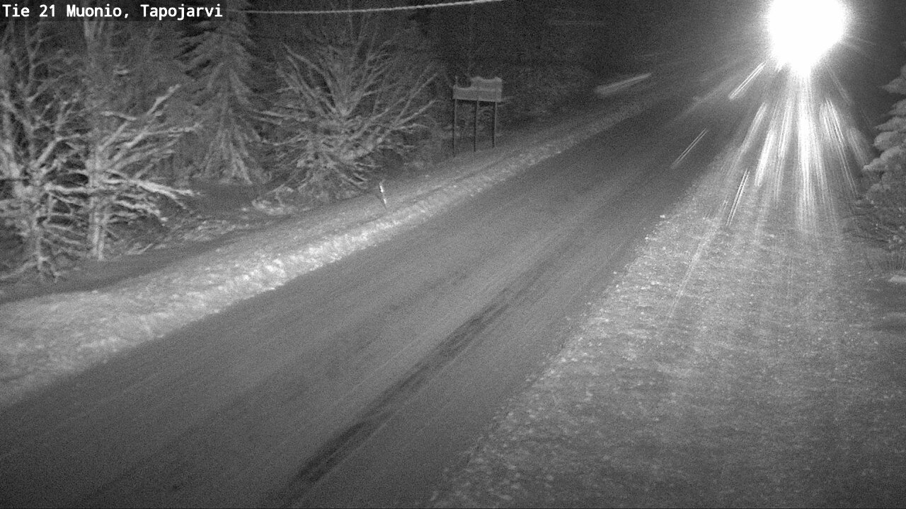 Weather Camera Image Road 21 Muonio, Tapojärvi, Muonio, Lappi