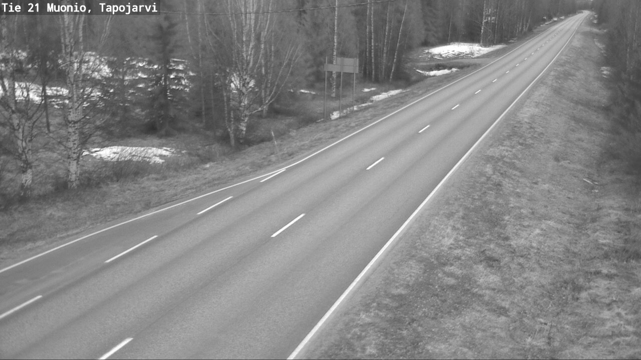 Weather Camera Image Road 21 Muonio, Tapojärvi, Muonio, Lappi