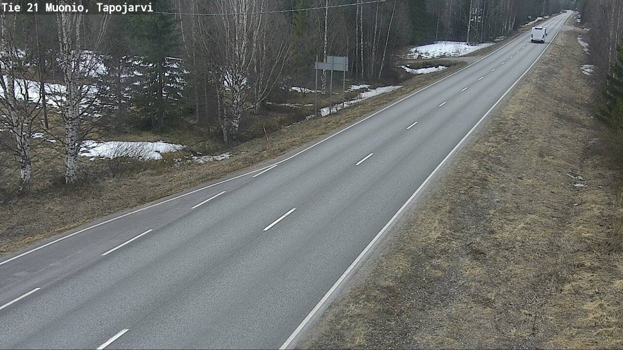 Weather Camera Image Väg 21 Muonio, Tapojärvi, Muonio, Lappi