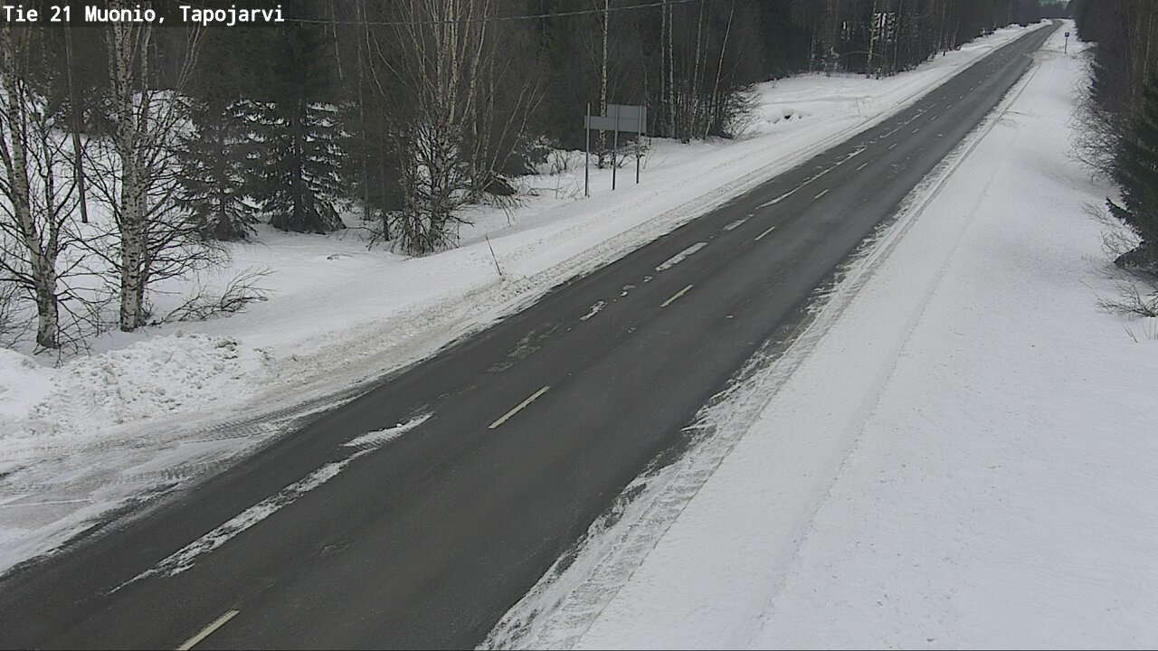 Kelikamerat Kuva Tie 21 Muonio, Tapojärvi, Muonio, Lappi