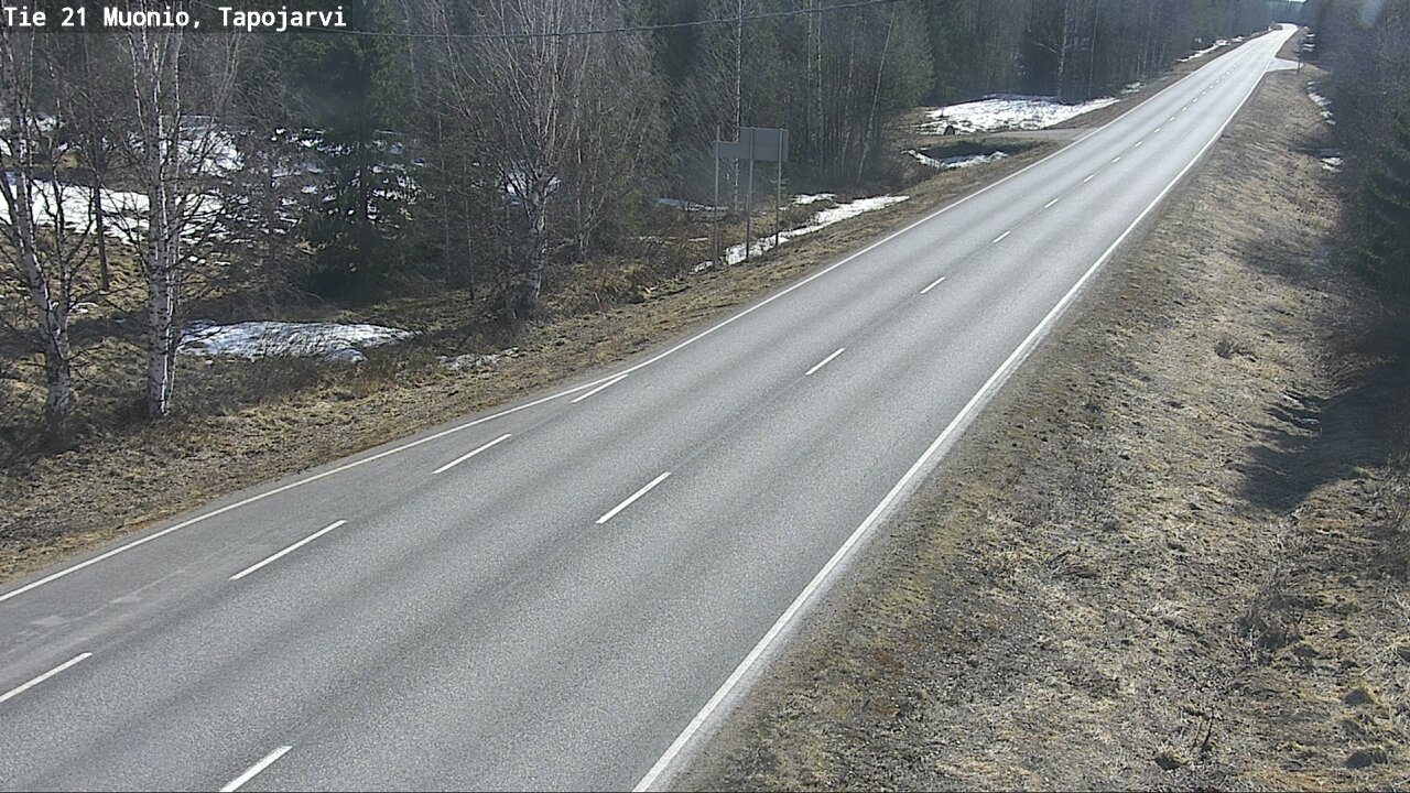 Weather Camera Image Väg 21 Muonio, Tapojärvi, Muonio, Lappi