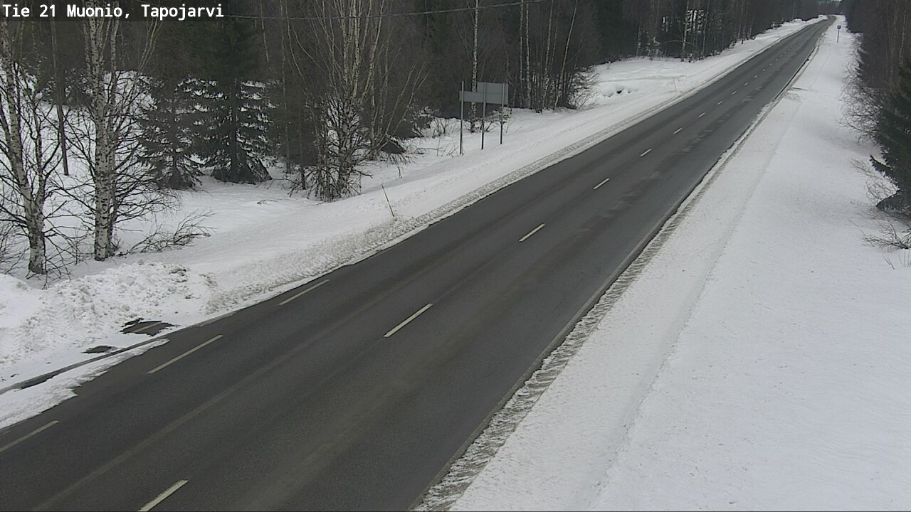 Kelikamerat Kuva Tie 21 Muonio, Tapojärvi, Muonio, Lappi