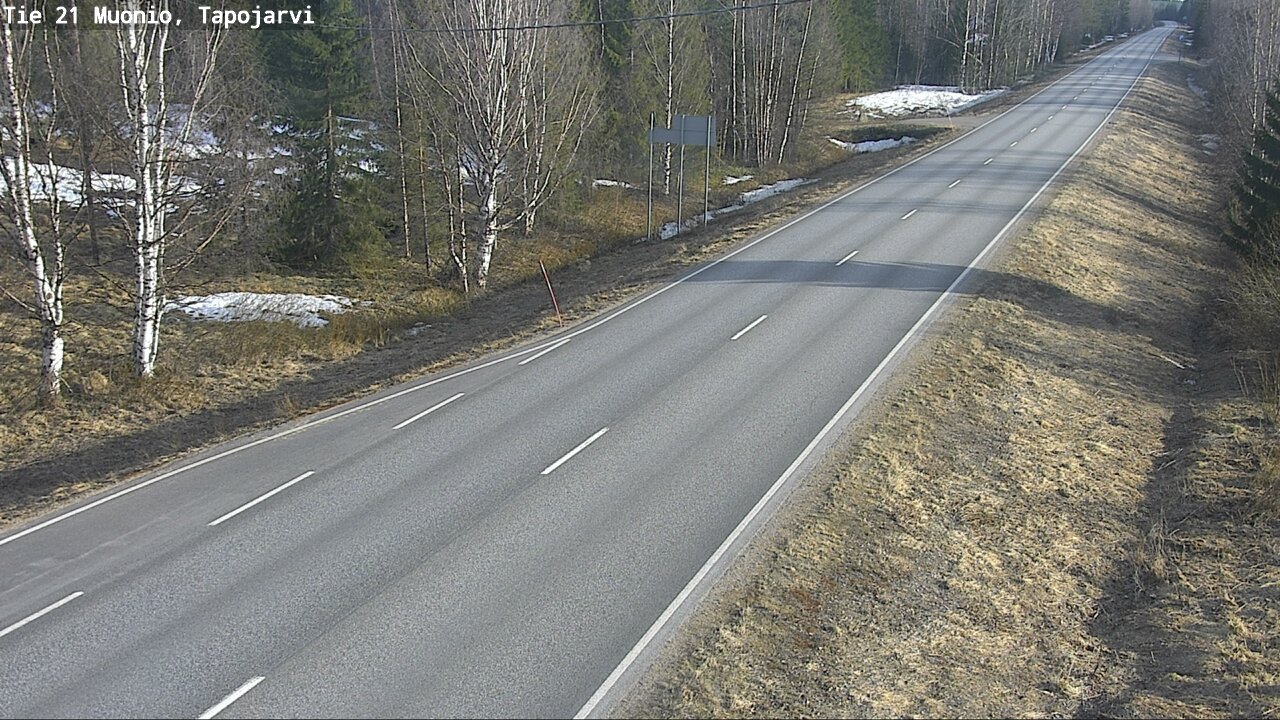 Weather Camera Image Väg 21 Muonio, Tapojärvi, Muonio, Lappi