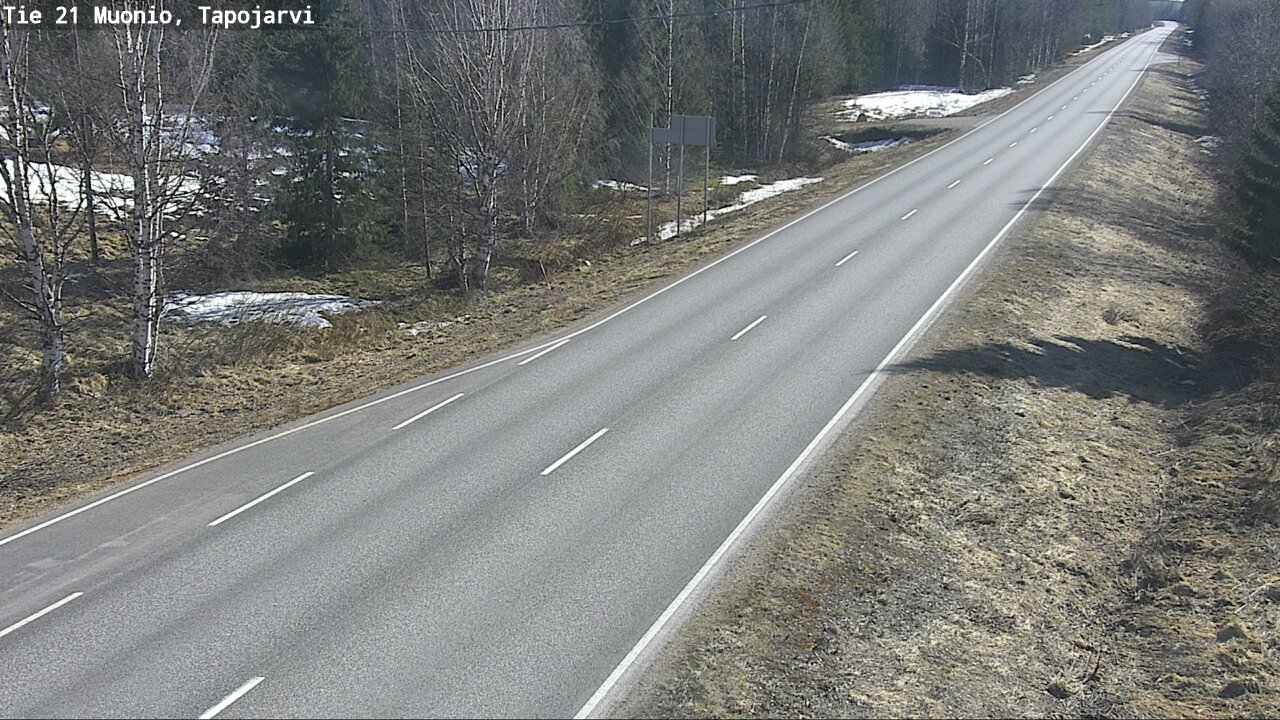 Weather Camera Image Väg 21 Muonio, Tapojärvi, Muonio, Lappi