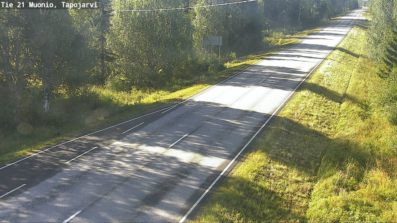 Weather Camera Image Road 21 Muonio, Tapojärvi, Muonio, Lappi