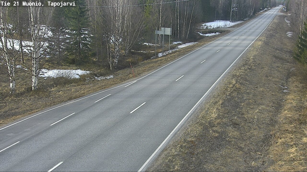 Weather Camera Image Väg 21 Muonio, Tapojärvi, Muonio, Lappi