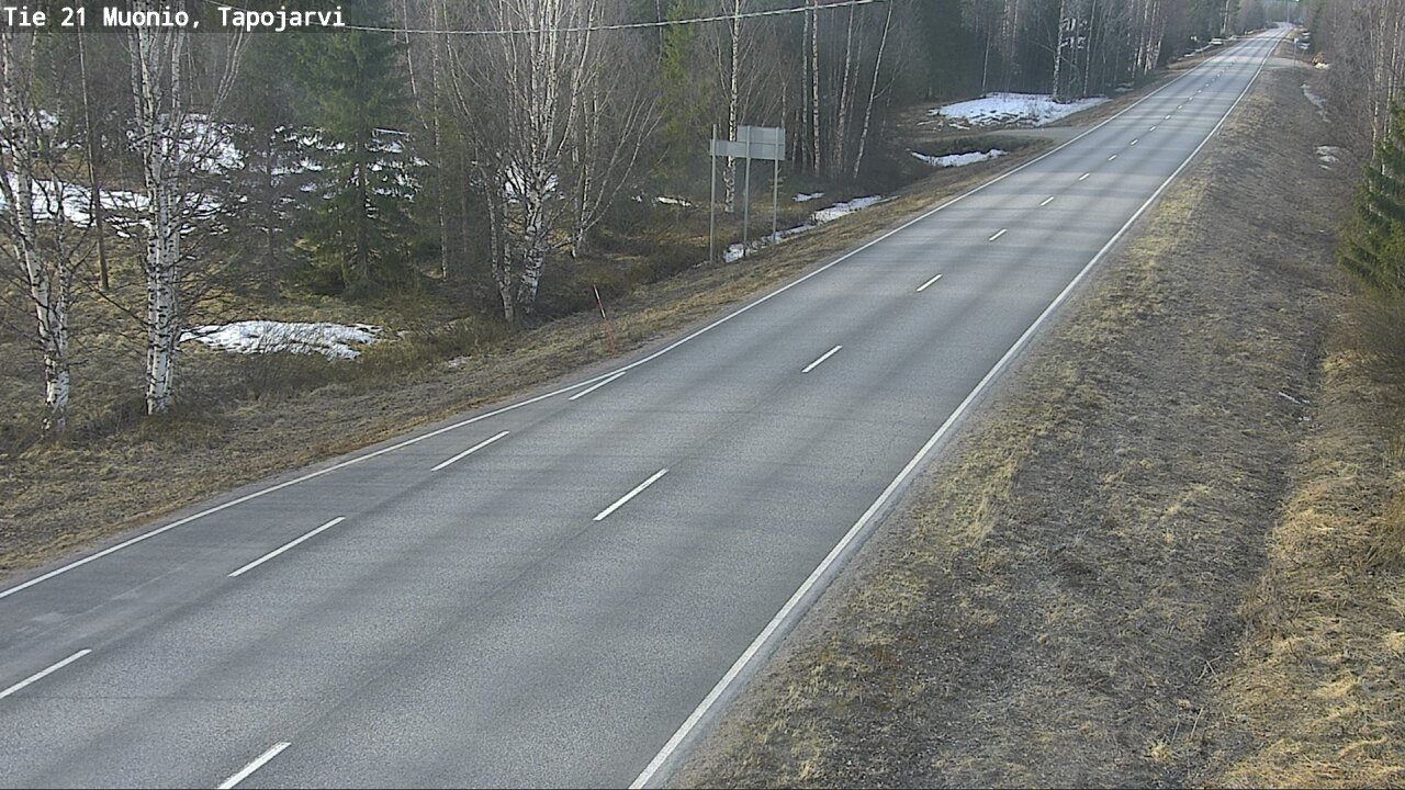 Weather Camera Image Road 21 Muonio, Tapojärvi, Muonio, Lappi