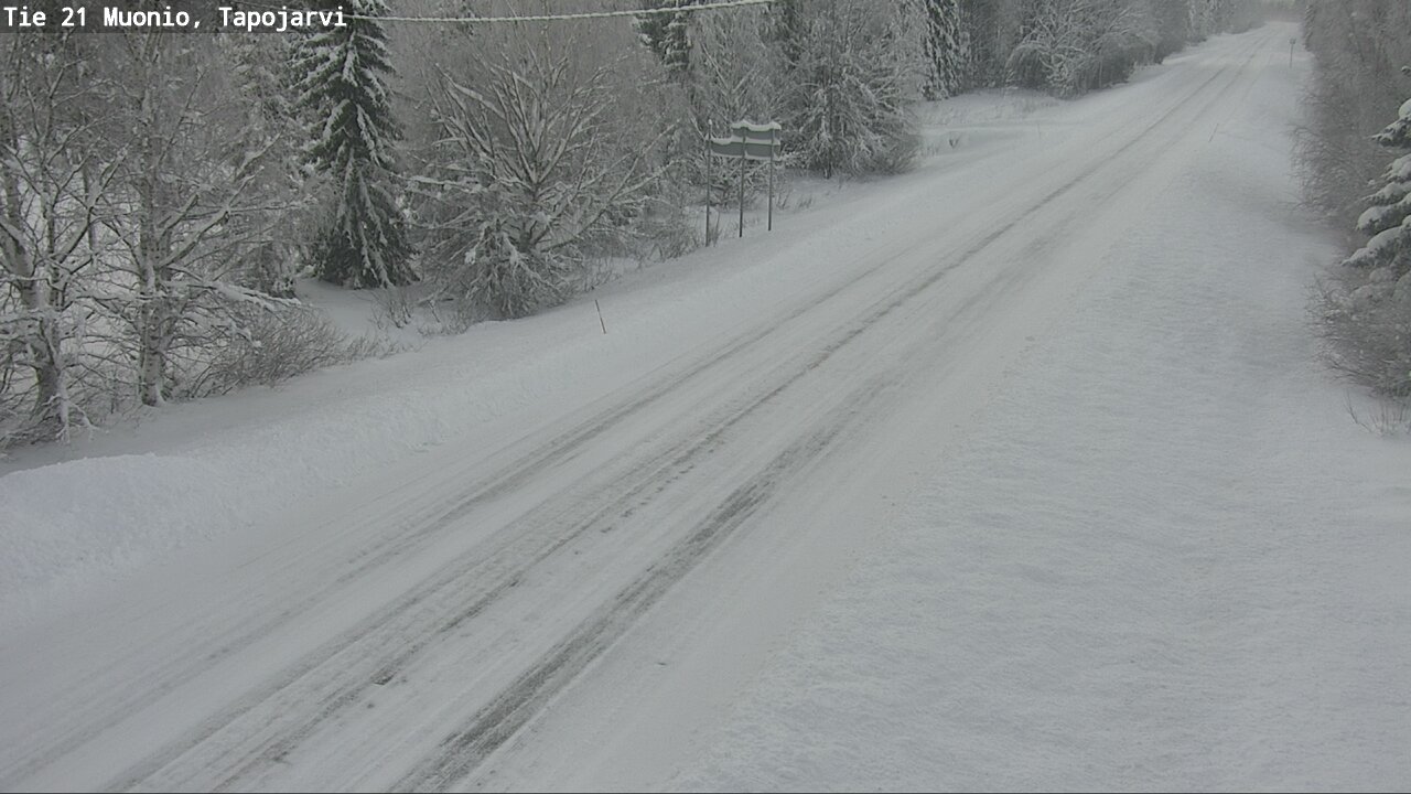 Weather Camera Image Road 21 Muonio, Tapojärvi, Muonio, Lappi