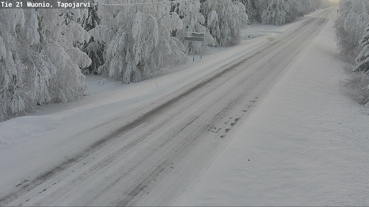 Kelikamerat Kuva Tie 21 Muonio, Tapojärvi, Muonio, Lappi