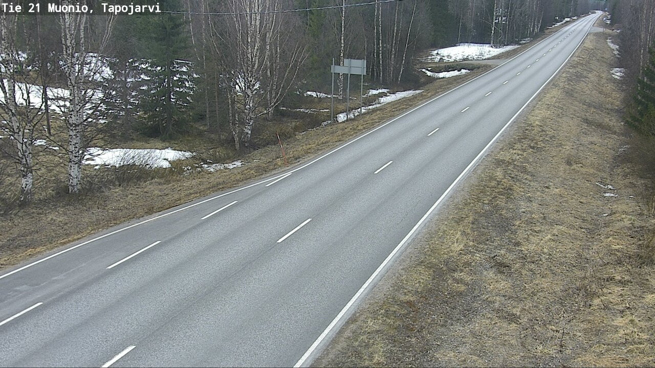 Weather Camera Image Väg 21 Muonio, Tapojärvi, Muonio, Lappi
