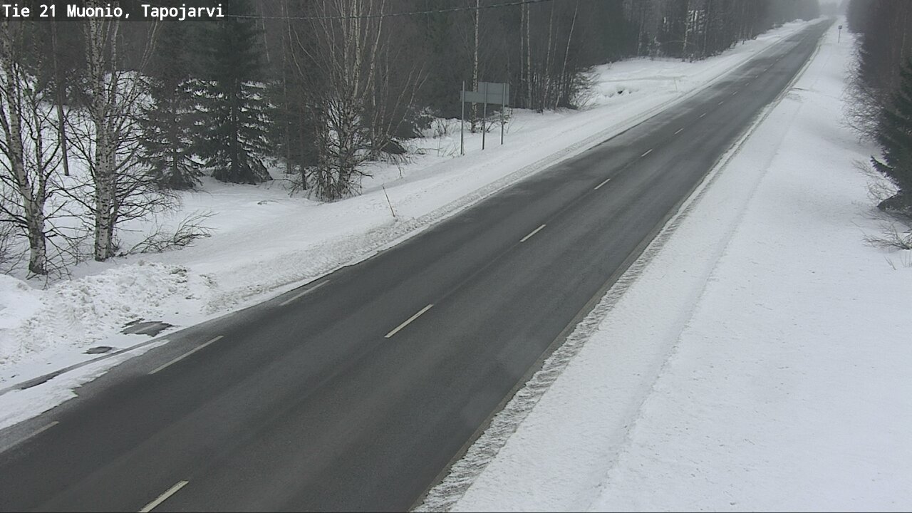 Kelikamerat Kuva Tie 21 Muonio, Tapojärvi, Muonio, Lappi