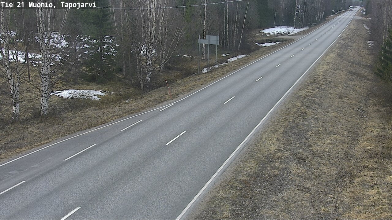 Weather Camera Image Road 21 Muonio, Tapojärvi, Muonio, Lappi