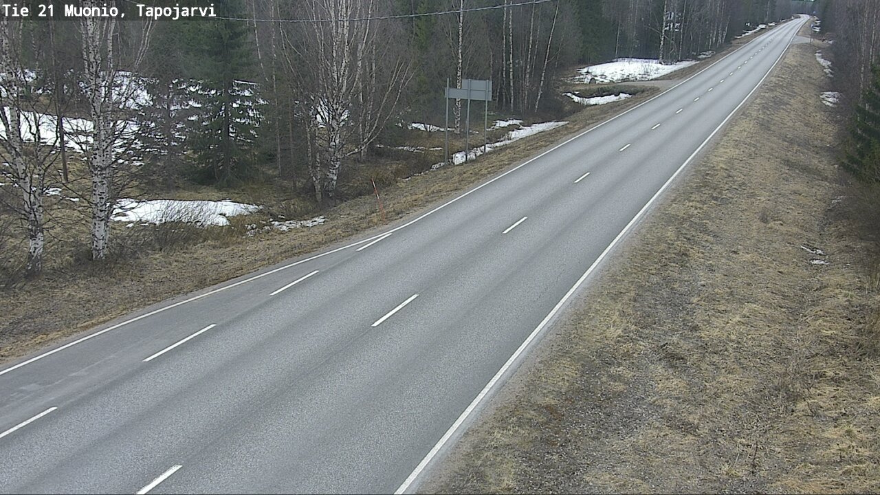 Weather Camera Image Väg 21 Muonio, Tapojärvi, Muonio, Lappi