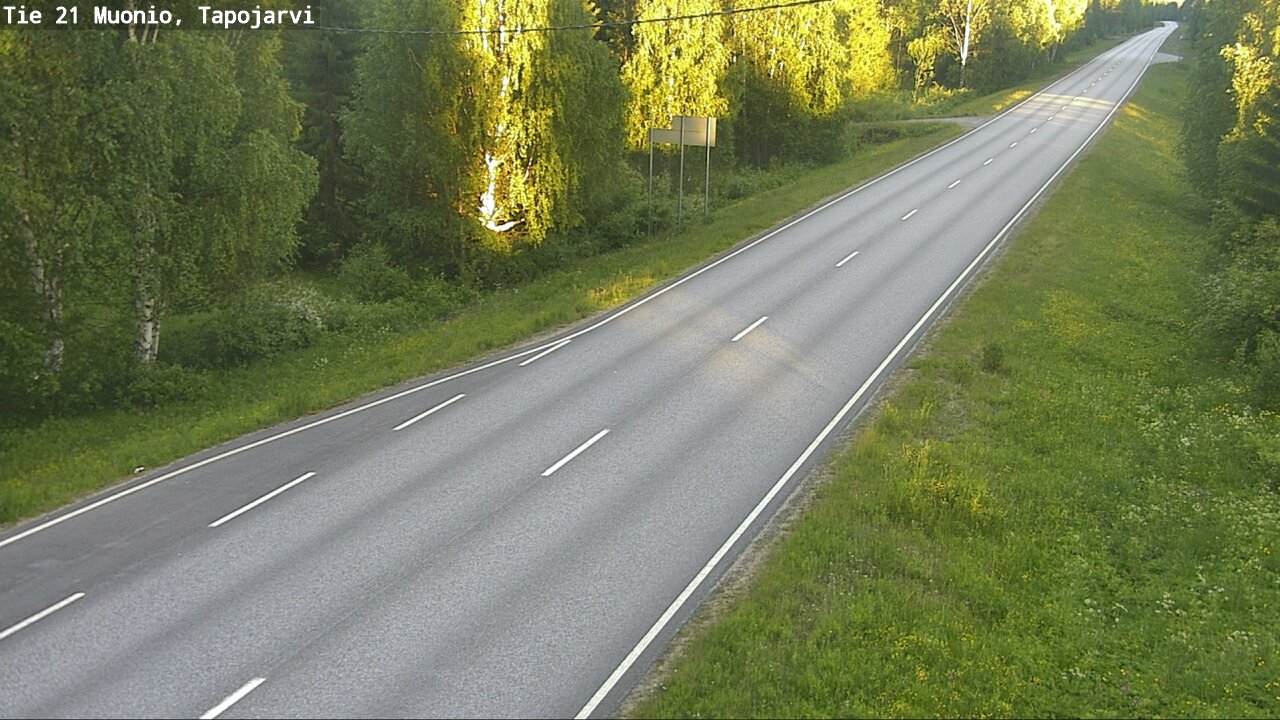 Kelikamerat Kuva Tie 21 Muonio, Tapojärvi, Muonio, Lappi