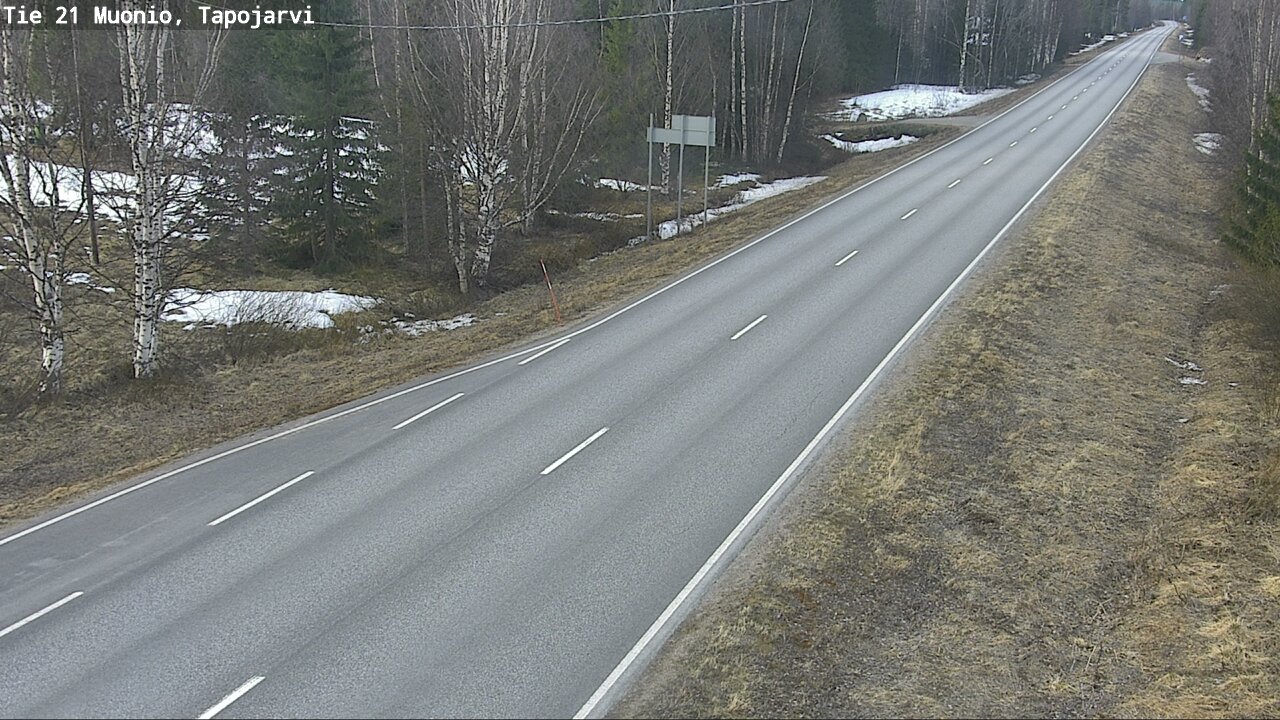 Weather Camera Image Väg 21 Muonio, Tapojärvi, Muonio, Lappi