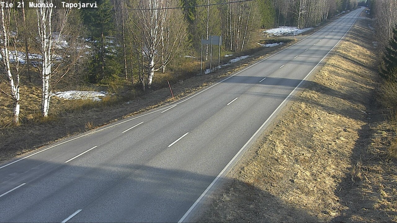 Weather Camera Image Väg 21 Muonio, Tapojärvi, Muonio, Lappi