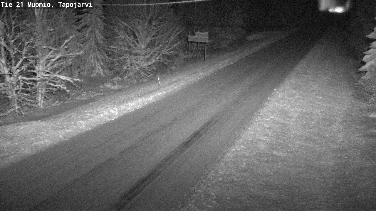 Weather Camera Image Road 21 Muonio, Tapojärvi, Muonio, Lappi
