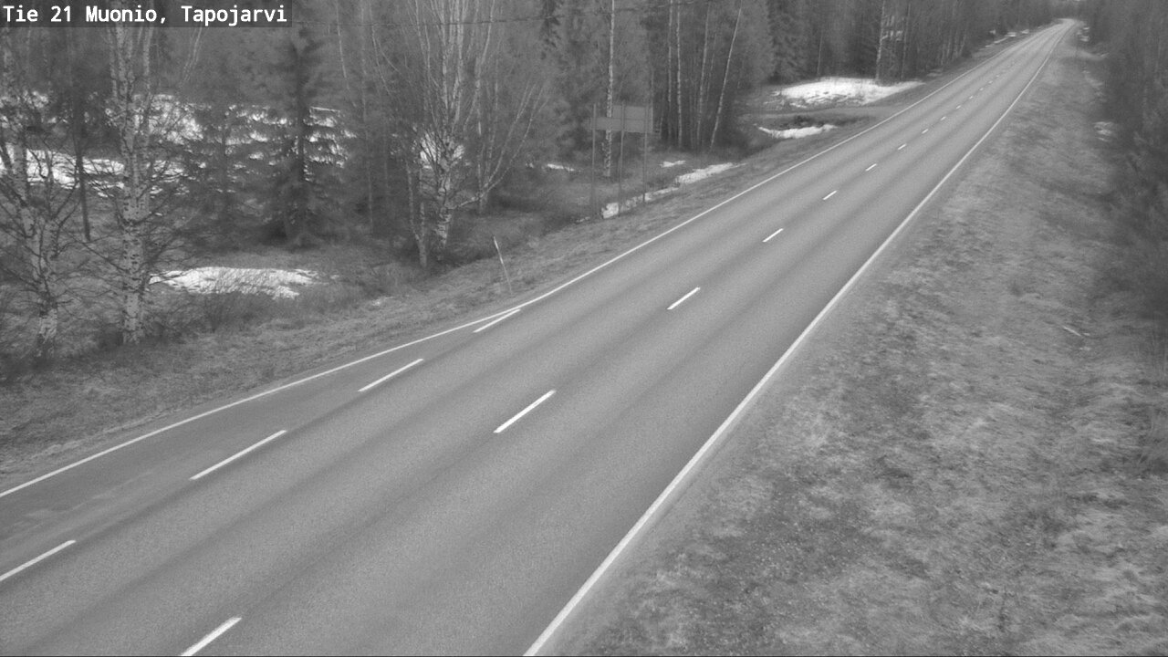 Weather Camera Image Road 21 Muonio, Tapojärvi, Muonio, Lappi