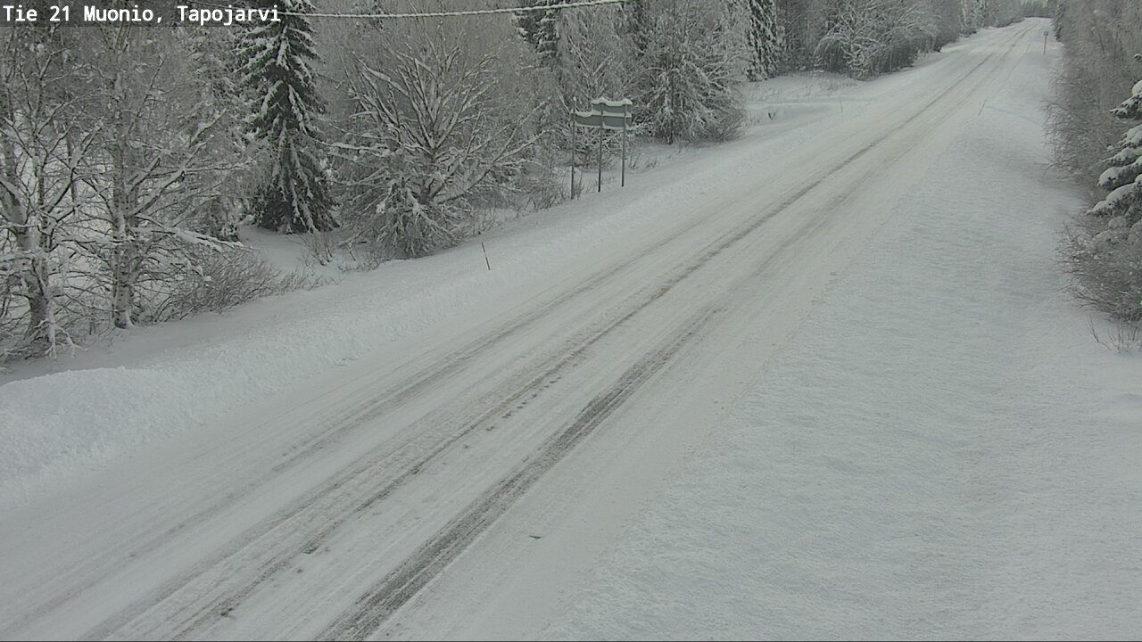 Weather Camera Image Road 21 Muonio, Tapojärvi, Muonio, Lappi