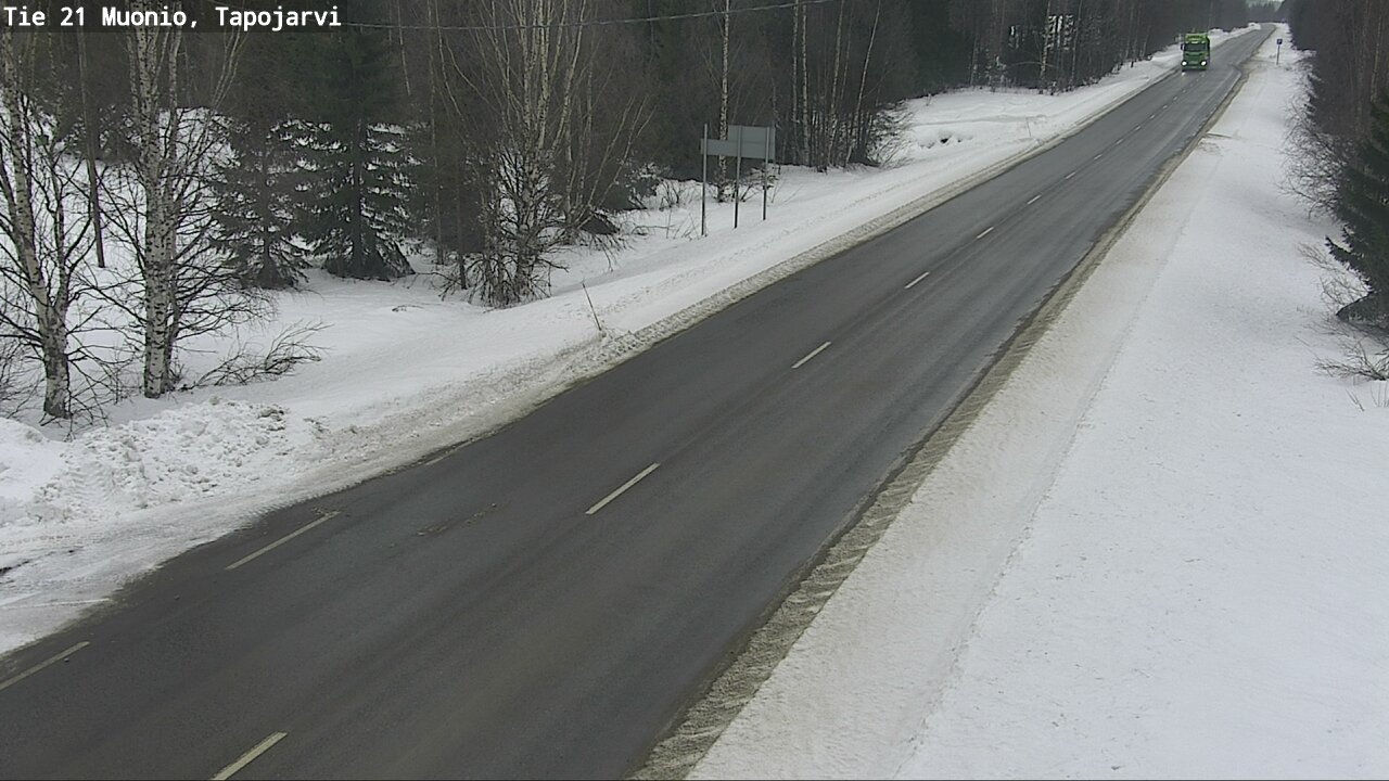 Kelikamerat Kuva Tie 21 Muonio, Tapojärvi, Muonio, Lappi