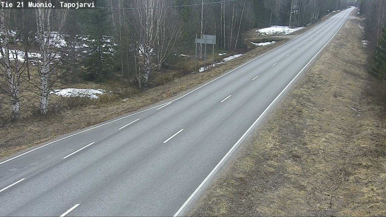 Weather Camera Image Road 21 Muonio, Tapojärvi, Muonio, Lappi