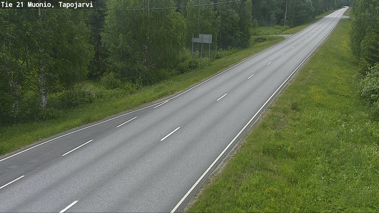 Weather Camera Image Väg 21 Muonio, Tapojärvi, Muonio, Lappi