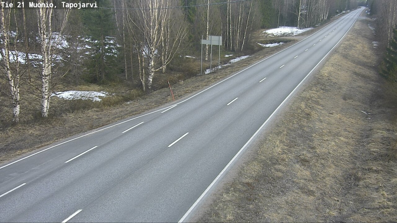 Weather Camera Image Väg 21 Muonio, Tapojärvi, Muonio, Lappi