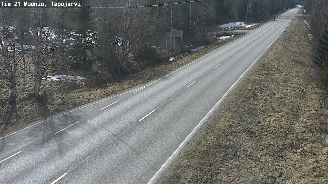 Weather Camera Image Road 21 Muonio, Tapojärvi, Muonio, Lappi