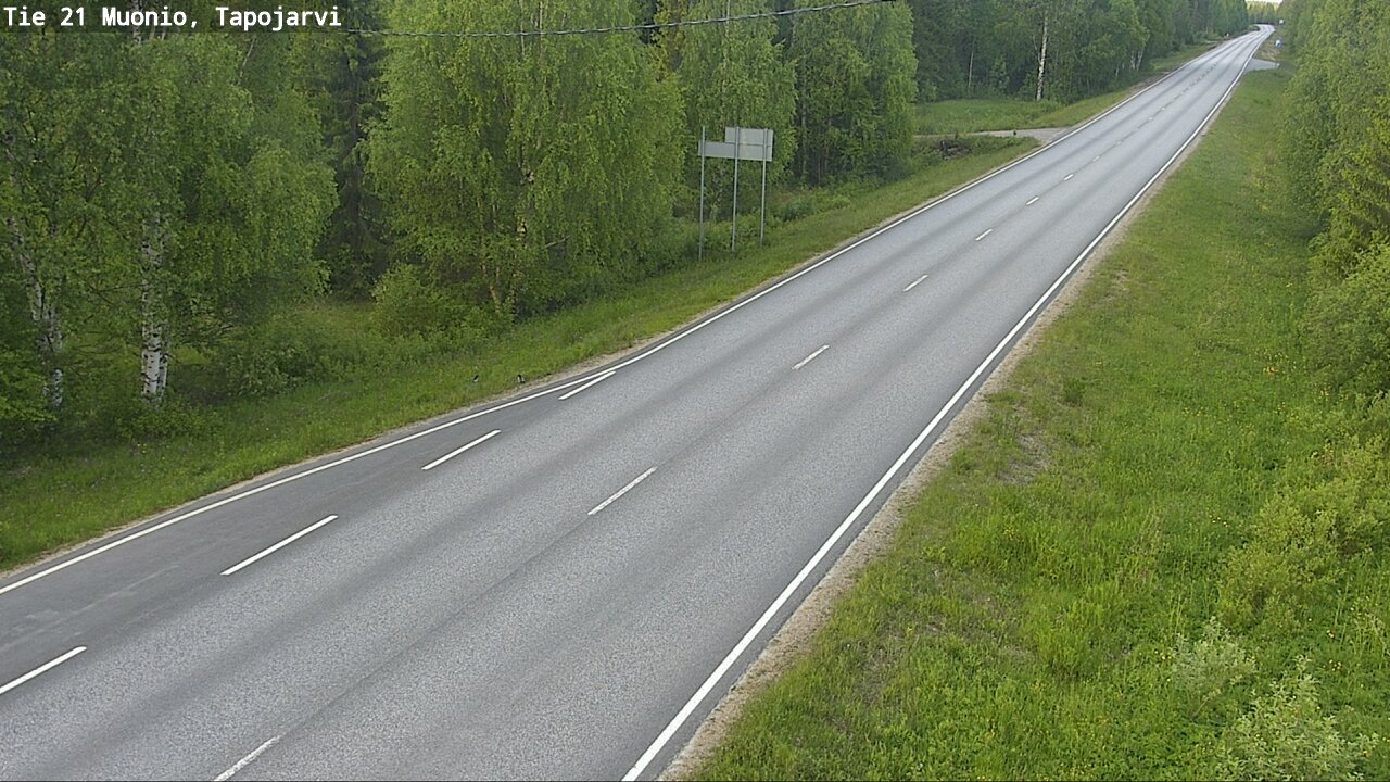 Weather Camera Image Road 21 Muonio, Tapojärvi, Muonio, Lappi