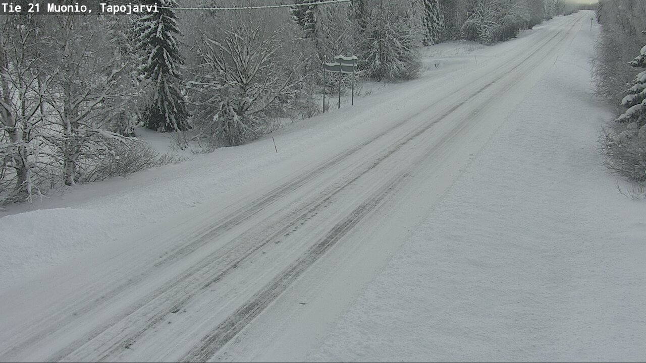 Weather Camera Image Road 21 Muonio, Tapojärvi, Muonio, Lappi