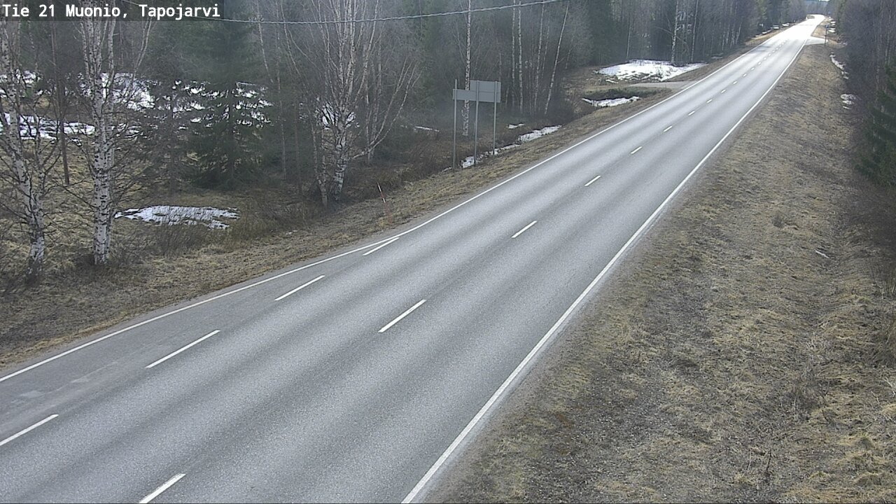 Weather Camera Image Road 21 Muonio, Tapojärvi, Muonio, Lappi
