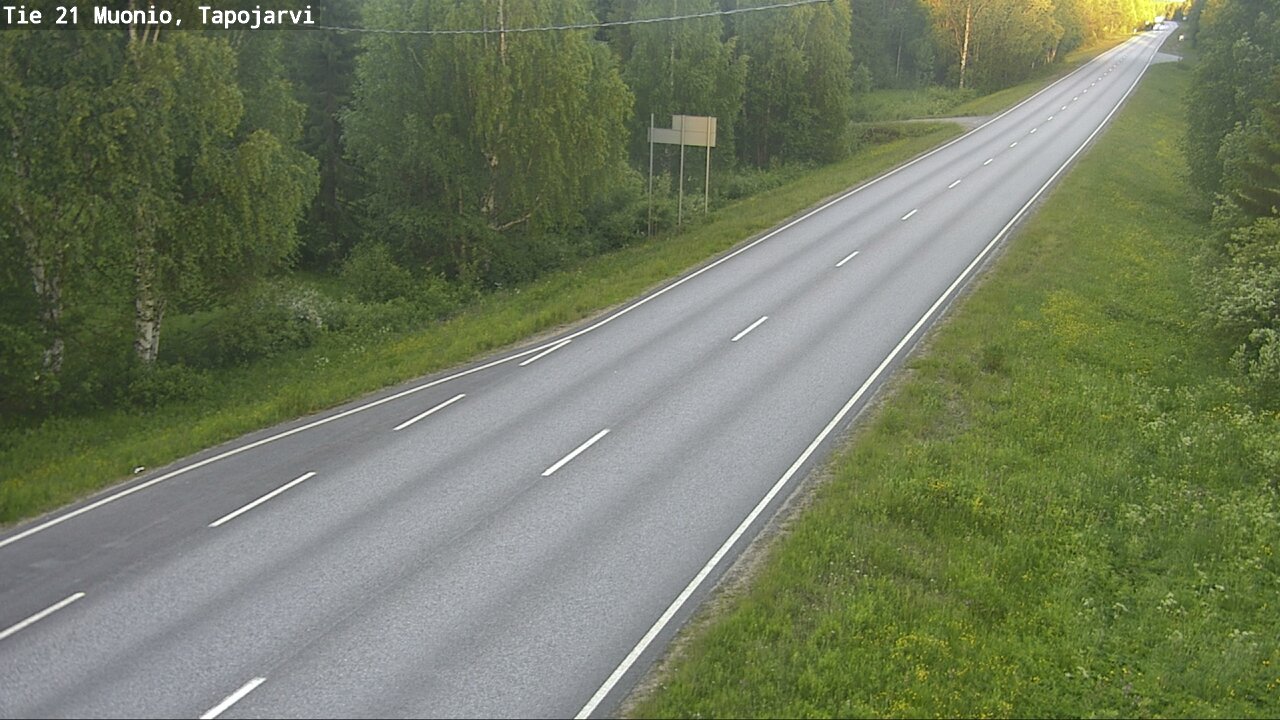 Kelikamerat Kuva Tie 21 Muonio, Tapojärvi, Muonio, Lappi