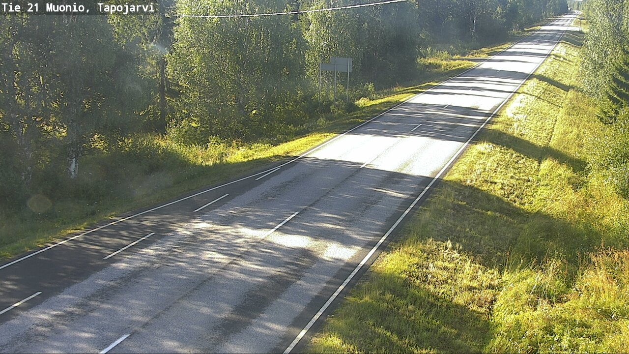 Weather Camera Image Road 21 Muonio, Tapojärvi, Muonio, Lappi