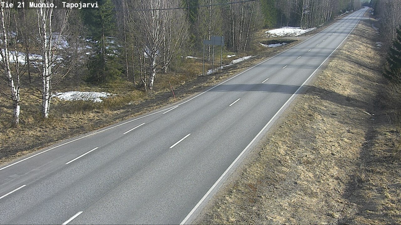 Weather Camera Image Väg 21 Muonio, Tapojärvi, Muonio, Lappi