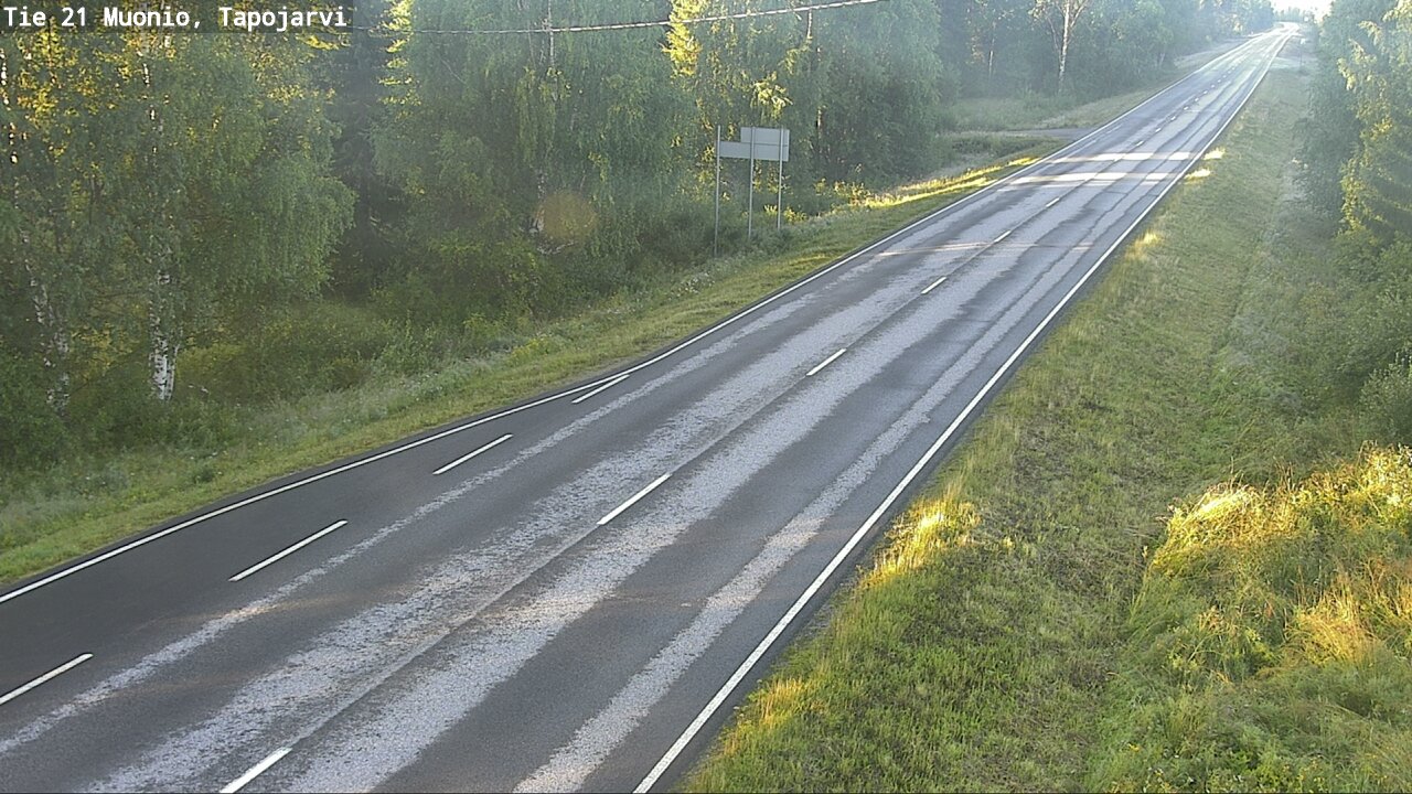 Kelikamerat Kuva Tie 21 Muonio, Tapojärvi, Muonio, Lappi