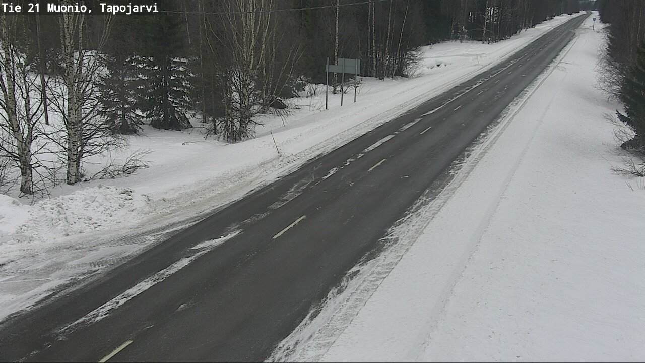 Kelikamerat Kuva Tie 21 Muonio, Tapojärvi, Muonio, Lappi