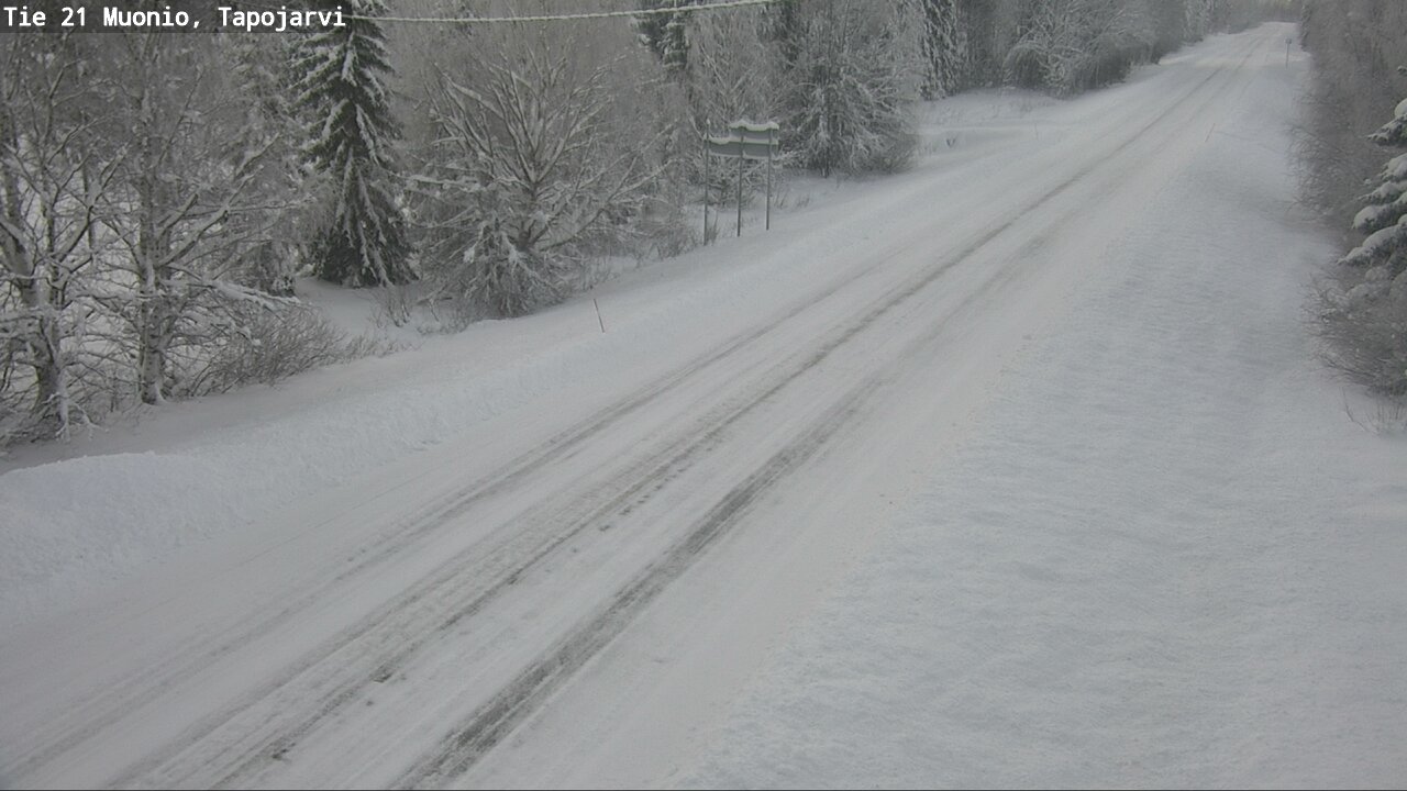 Weather Camera Image Road 21 Muonio, Tapojärvi, Muonio, Lappi