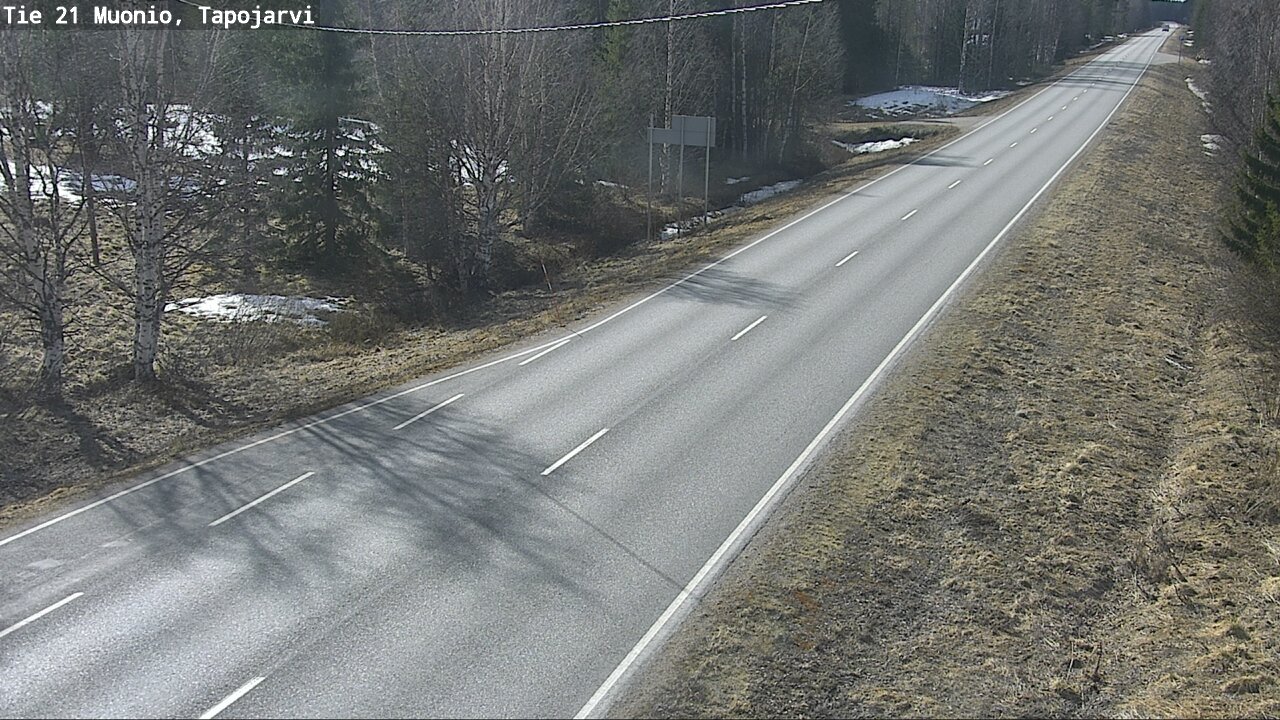 Weather Camera Image Road 21 Muonio, Tapojärvi, Muonio, Lappi
