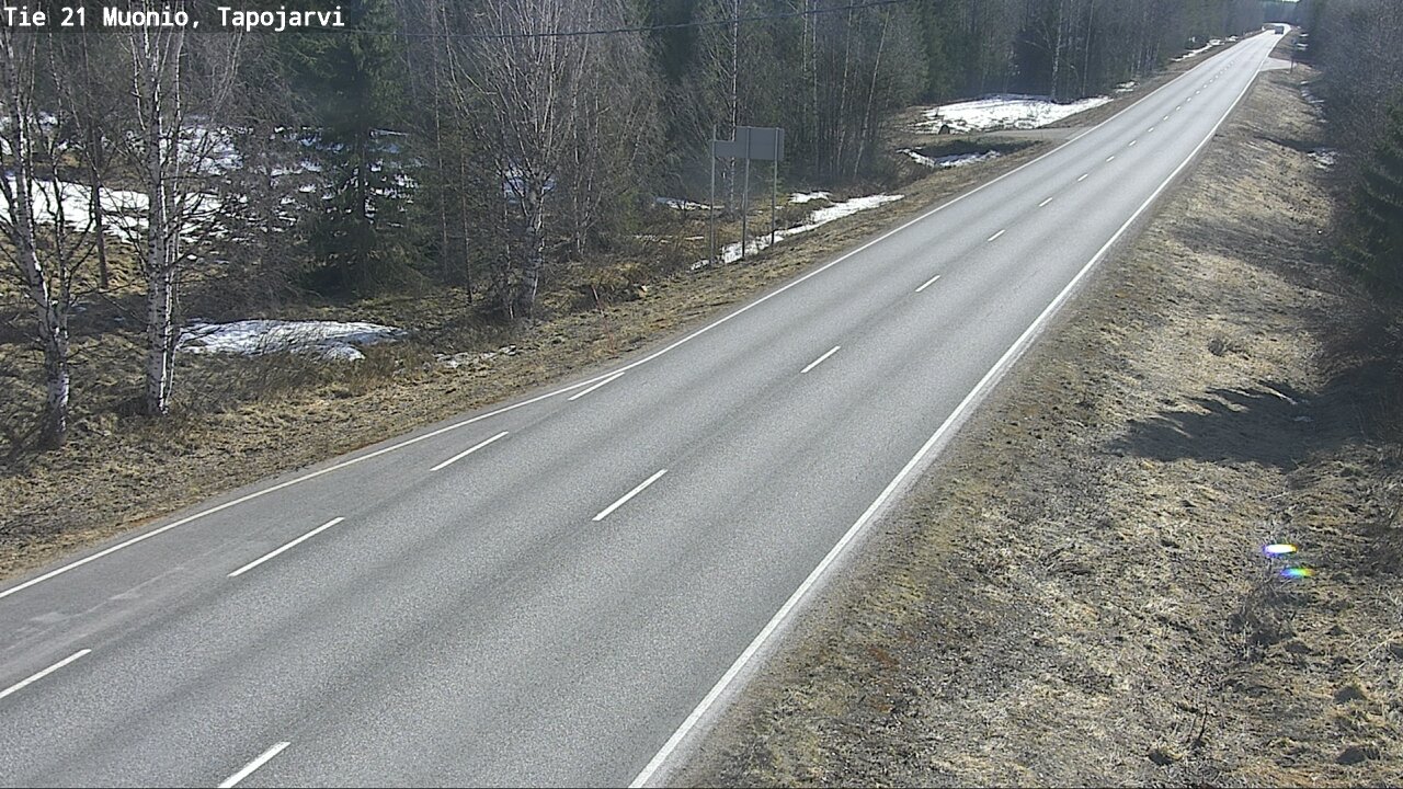 Weather Camera Image Väg 21 Muonio, Tapojärvi, Muonio, Lappi