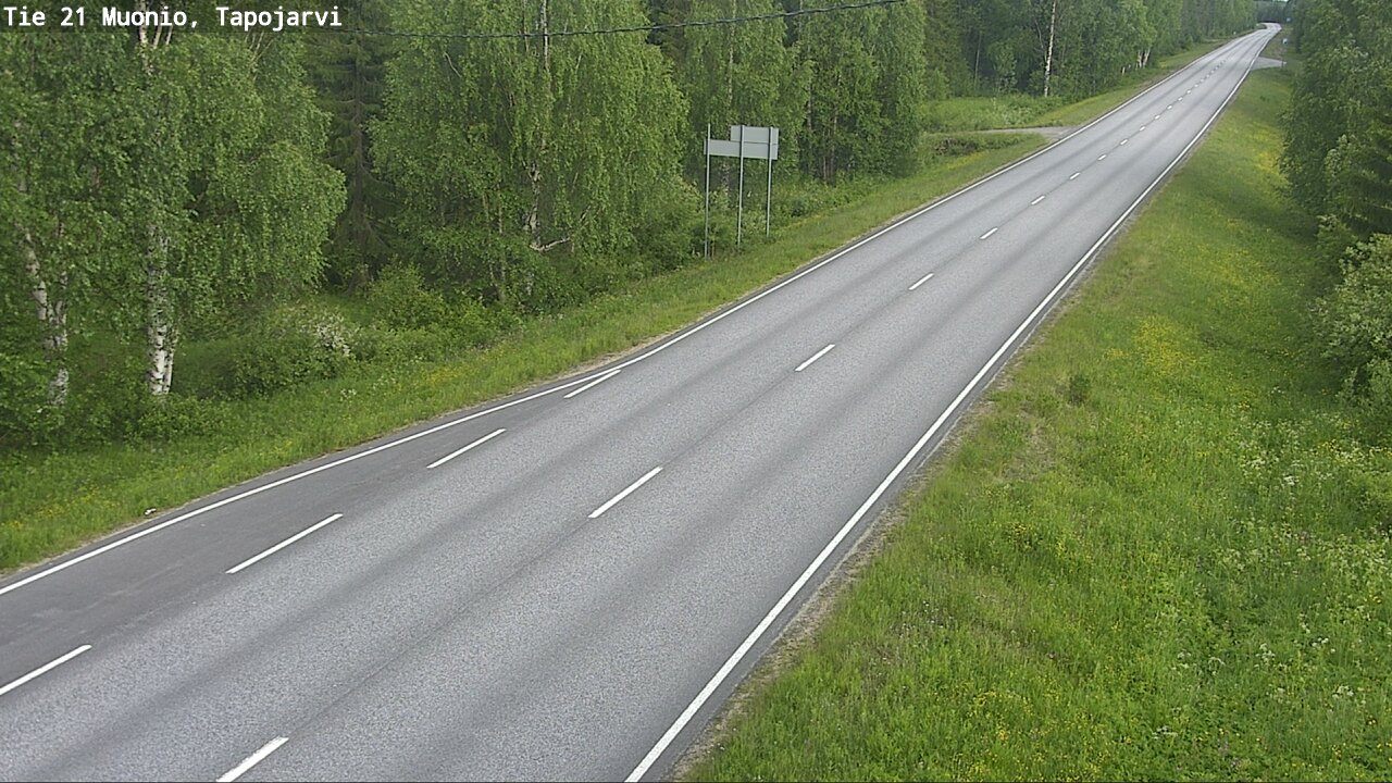 Kelikamerat Kuva Tie 21 Muonio, Tapojärvi, Muonio, Lappi