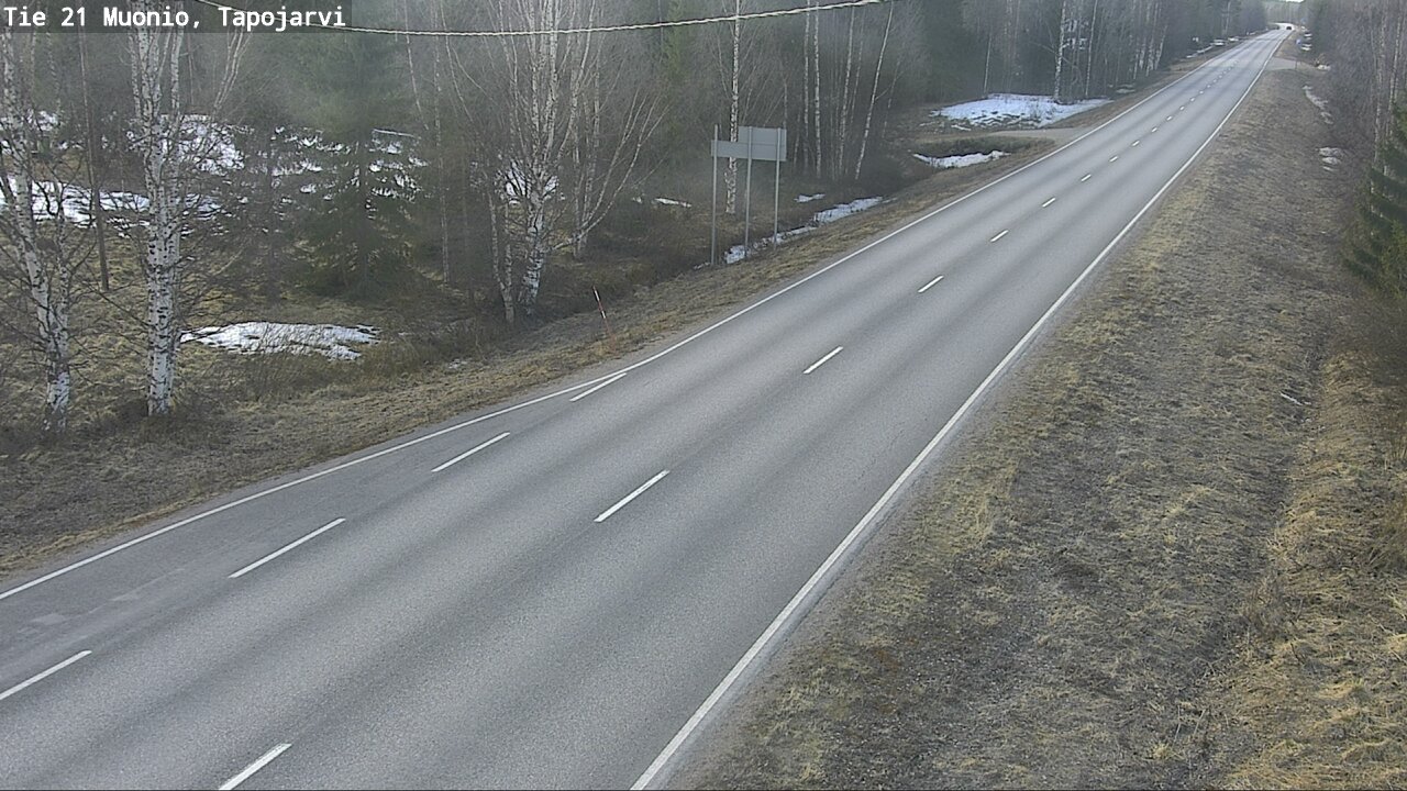Weather Camera Image Road 21 Muonio, Tapojärvi, Muonio, Lappi