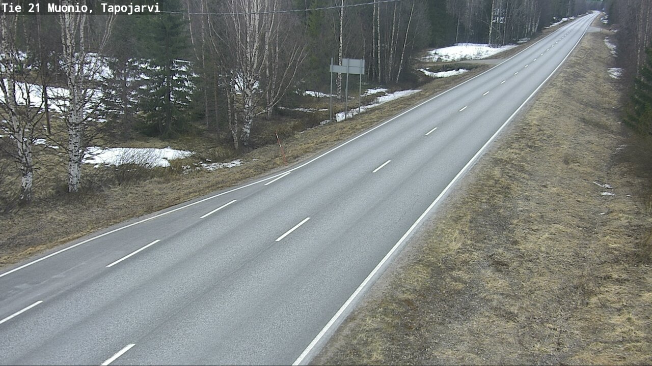 Weather Camera Image Väg 21 Muonio, Tapojärvi, Muonio, Lappi