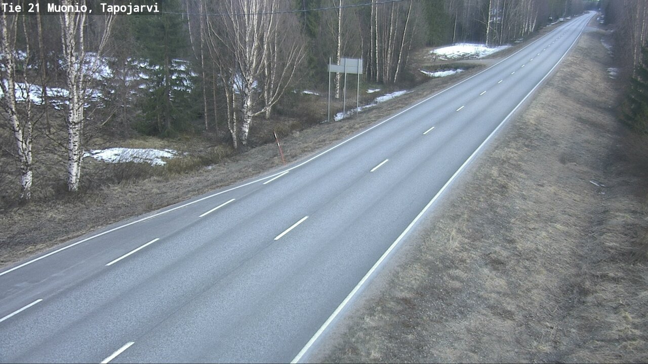 Weather Camera Image Väg 21 Muonio, Tapojärvi, Muonio, Lappi