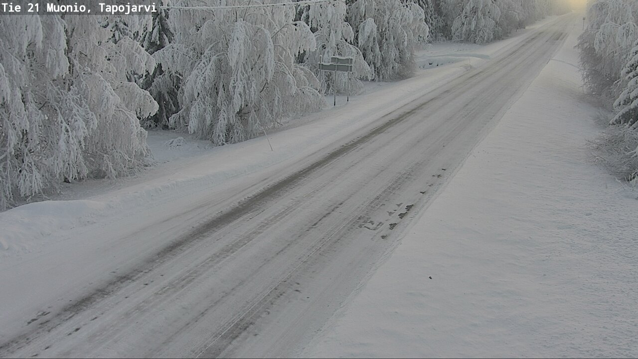 Kelikamerat Kuva Tie 21 Muonio, Tapojärvi, Muonio, Lappi